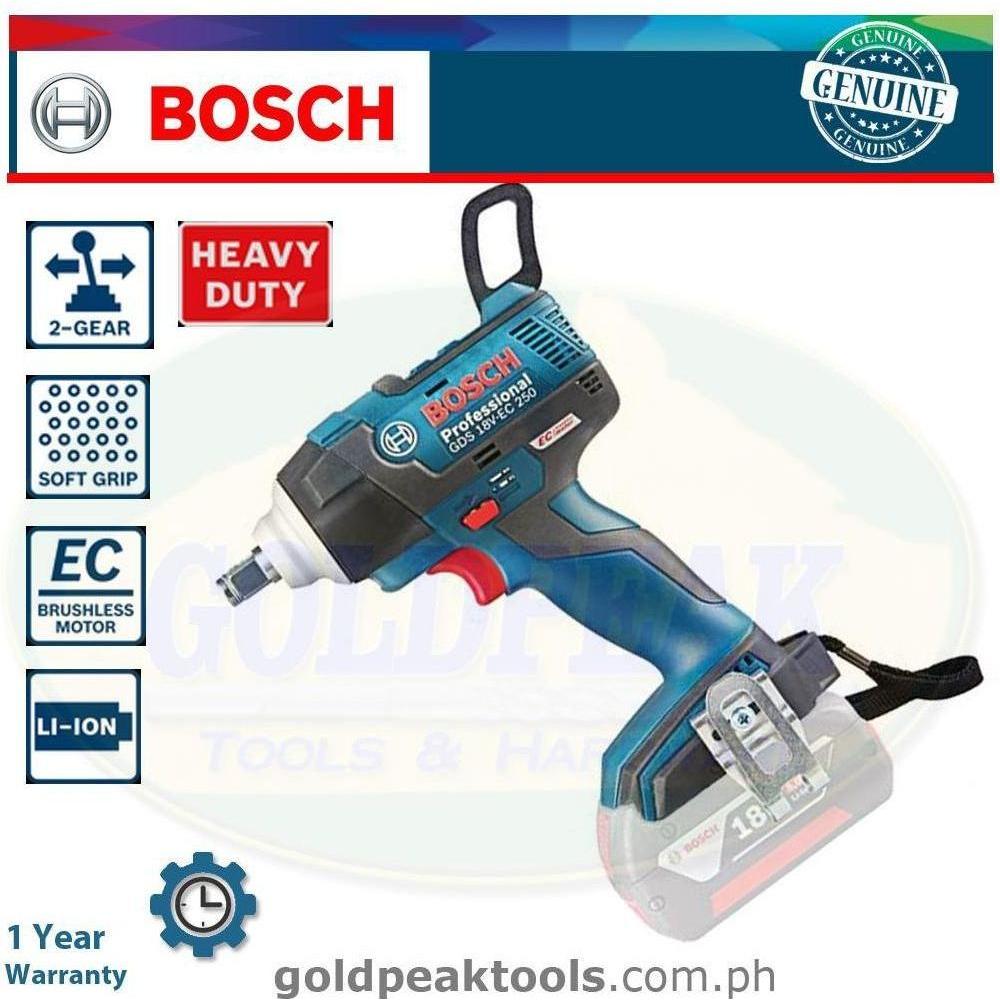Bosch GDS 18V EC 250 Cordless Impact Wrench (Bare Tool) - Goldpeak Tools PH Bosch Bosch GDS 18V EC 250 Cordless Impact Wrench (Bare Tool) - Goldpeak Tools PH Bosch